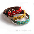 Eco Friendly Solid Luxury Pet Dog Flower Collar